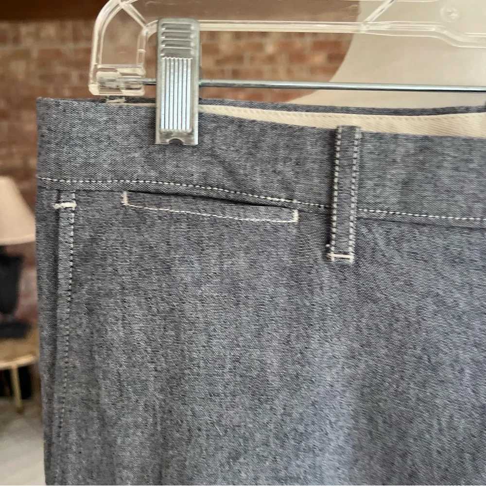 J. Crew Men’s Pants 484 Slim Stretch Twill Gray Cotton 31 x 32 Preppy Chino